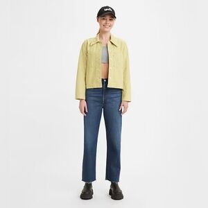 Levi's Women's Ribcage Straight Ankle high rise Jeans 28x27 nwt